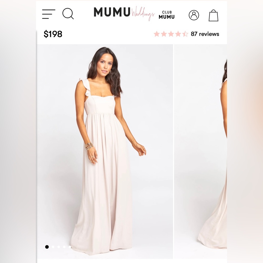 Show me your Mumu- June Maxi bridesmaid dress